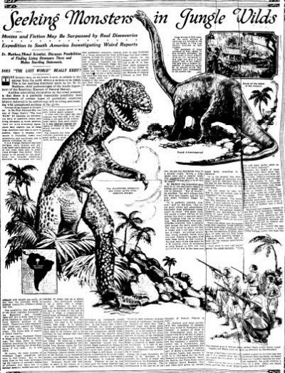 Prehistoric Newspaper Article